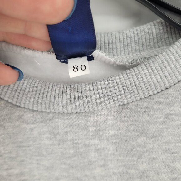 Jessyca Kids size 80 US 1 2 Snap fleece lined long sleeve sweatshirt romper Dino - Picture 5 of 13